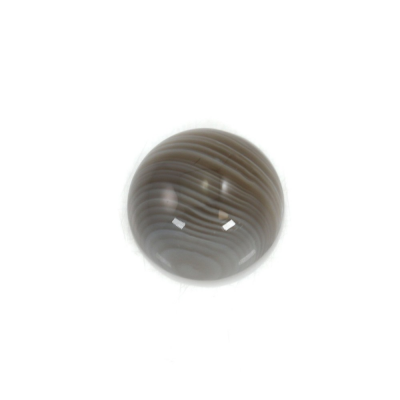 Cabochão de ágata de boswanna  em forma de Redonda  Tamanho: 10 mm  20 pçs/pacote.
