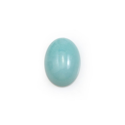 Cabochons amazonite perles ovales  couleur verte  Taille 10x14mm  10pcs/paquet