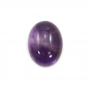 Natural Amethyst Cabochon  Oval Flat Back Size 12x16mm  6pcs/pack