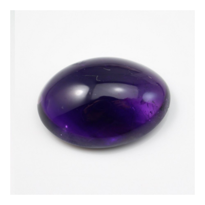 Natural  Amethyst Cabochon Oval Flat Back  Size  18x25mm 1pc/pack
