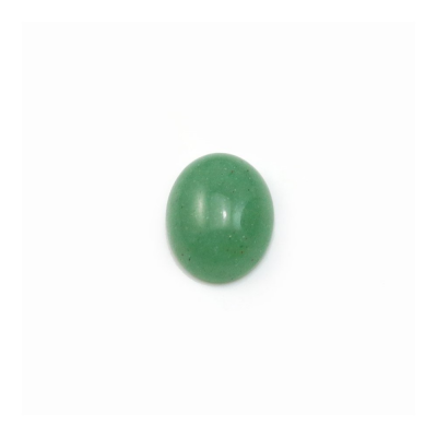 Natural Green Aventurine Cabochon  Oval  Diameter 8x10mm  Thick 4mm  30pcs/pack
