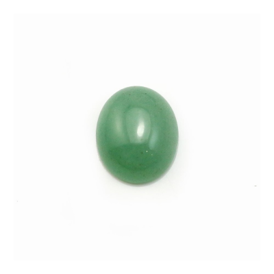 Cabochon ovale di avventurina verde naturale diametro 10x12mm spessore 5mm 10pz/confezione