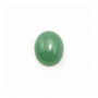 Natural Green Aventurine Cabochon  Oval  Diameter 10x12mm  Thick 5mm  10pcs/pack