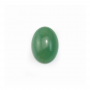 Natural Green Aventurine Cabochon  Oval  Diameter 10x14mm  Thick 5mm  10pcs/pack
