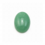 Cabochon ovale di avventurina verde naturale diametro 12x16mm spessore 5mm 10pz/confezione