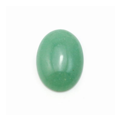 Natural Green Aventurine Cabochon  Oval  Diameter 13x18mm  Thick 6mm  10pcs/pack