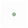 Natural Green Aventurine Cabochon  Round  Size 4mm  Thick 2mm  30pcs/pack