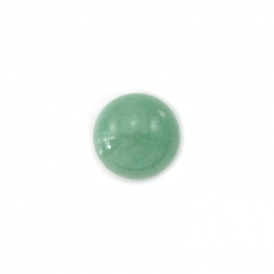 Natural Green Aventurine Cabochon  Round  Size 14mm  Thick 5.5mm  10pcs/pack