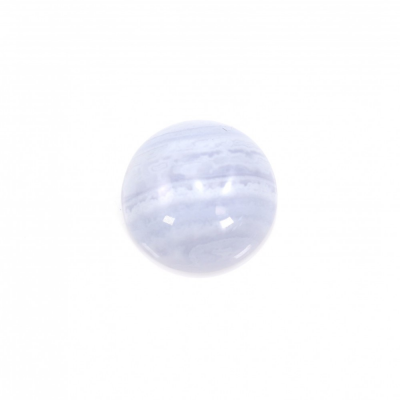 Natural Blue Lace Agate Chalcedony Cabochon Round  Diameter 8mm  Thickness 4mm  30pcs/Pack