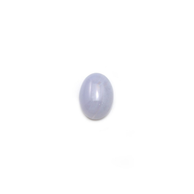 Blaue Chalcedon ovale Cabochons  6x8mm  Dicke 3mm  10 Stck / Packung