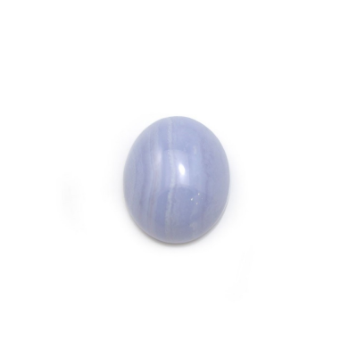 Blaue Chalcedon ovale Cabochons  10x12mm  Dicke 5mm  10 Stck / Packung