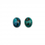 Natural  Chrysocolla Cabochons Oval Size 7x9mm 10pcs / pack