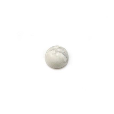 ホワイトターコイズ裸石　丸形　サイズ6mm　厚さ6.5mm　x30個/パック