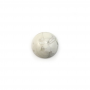 Natural Howlite Cabochon  Round  Diameter 10mm  Thickness  5mm  20pcs/Pack