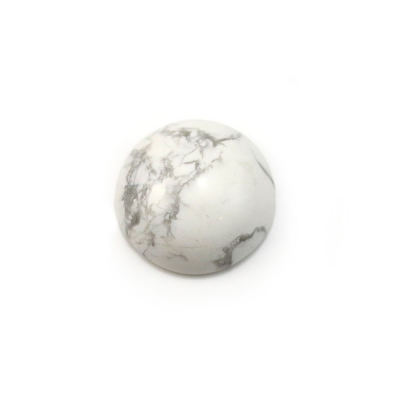 ホワイトターコイズ裸石　丸形　サイズ14mm　厚さ5.5mm　x10個/パック