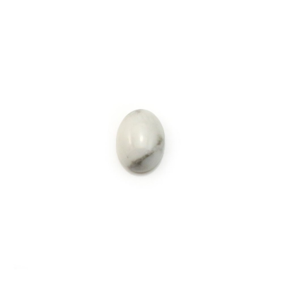 Cabochão da Turquesa branca   em forma de Oval  Tamanho: 6x8 mm  Espessura 3.5 mm  30 pçs/pacote.
