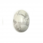 Natural Howlite Cabochon  Oval  Size 13x18mm  Thickness  6mm  10pcs/Pack
