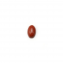 Cabochão da Pedra vermelho  em forma de Oval  Tamanho: 4x6 mm  Espessura 2.5 mm  30 pçs/pacote.