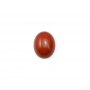 Cabochão da Pedra vermelho  em forma de Oval  Tamanho: 8x10 mm  Espessura 4 mm 30 pçs/pacote.