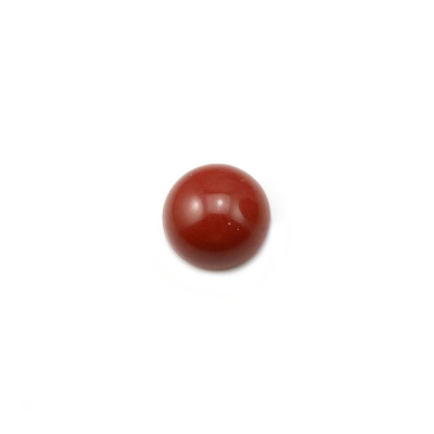 Cabochão da Pedra vermelho  em forma de Redonda  Tamanho:8 mm  Espessura 3.5 mm  30 pçs/pacote.