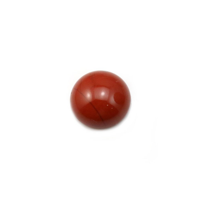 Cabochão da Pedra vermelho  em forma de Redonda  Tamanho: 10 mm  Espessura 4.5 mm  20 pçs/pacote.