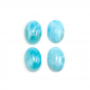 Natural Larimar Cabochons Oval  Size 10x14mm 2pcs / Pack