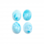 Natural Larimar Cabochons Oval  Size 12x16mm 2pcs / Pack