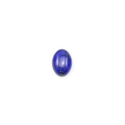Cabochão de Lápis-lázuli  em forma de Oval  Tamanho 5x7 mm  10 pçs/pacote.