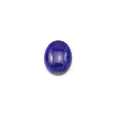 Cabochão de Lápis-lázuli  em forma de Oval  Tamanho 8x10 mm  6 pçs/pacote.