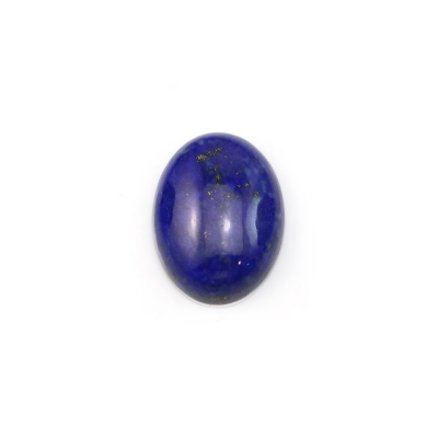 Cabochão de Lápis-lázuli  em forma de Oval  Tamanho 12x16 mm  2 pçs/pacote.