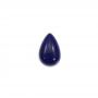 Cabochão de Lápis-lázuli  em forma de Gota  Tamanho 5x7 mm  10 pçs/pacote.