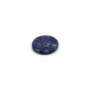 Cabochons de lapis-lazuli naturel, plats et ronds, diamètre 12 mm, épaisseur 2 mm, 4 pièces par paquet