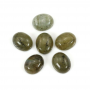 Labradorite ovale Cabochons  8x10mm  Dicke 4.5mm  10 Stck / Packung