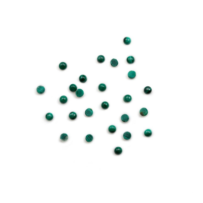Natural Malachite Cabochons Round Diameter 2mm10 Pieces/Pack