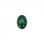 Malachite ovale Cabochons  8x10mm  10 Stck / Packung
