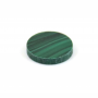 Natural Malachite Cabochons Flat Round Diameter 8mm 2Pieces /Pack