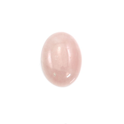 Cabochão oval em quartzo rosa. Tamanho: 12x16mm. 10pçs/pack