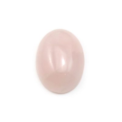 Cabochão oval em quartzo rosa. Tamanho: 13x18mm. 10pçs/pack