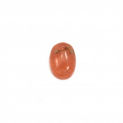 Cabochon di rodocrosite naturale di grado AA ovale dimensioni 4x6 mm spessore 2 mm 10 pezzi / confezione