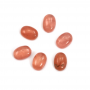Natural Rhodochrosite Cabochons Oval Size 5x7mm Thickness 2mm 8pcs / pack