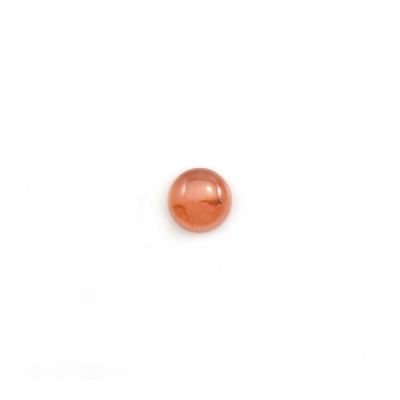 Natural Rhodochrosite Cabochons Round Diameter 5mm Thickness 2mm 6pcs / pack