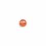 Natural Rhodochrosite Cabochons Round Diameter 5mm Thickness 2mm 6pcs / pack