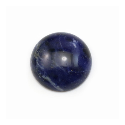 Natural Sodalite Cabochon  Round Diameter 16mm Thickness  6mm 10pcs/Pack