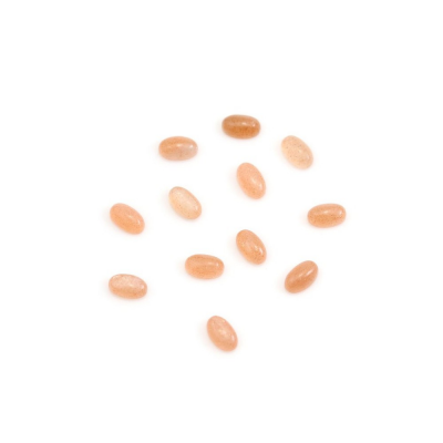 Natural Sunstone Cabochons Oval Size 3x5mm 10pcs / Pack