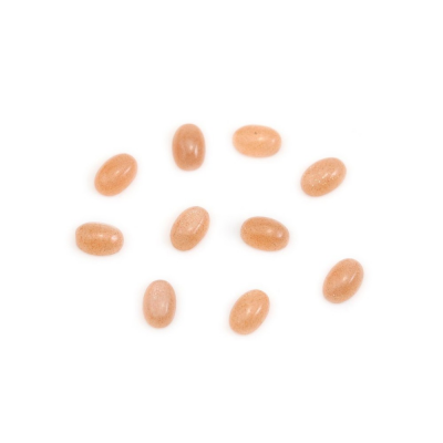 Natural Sunstone Cabochons Oval Size 4x6mm 10pcs / Pack
