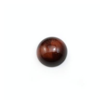 Red Tiger's eye Cabochon Round Diameter 10mm Thickness  5mm 20pcs/Pack