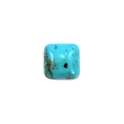 Cabochons de turquoise naturelle de taille carrée10x10 mm 2 pièces/pack