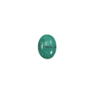 Cabochons de turquoise naturelle ovale taille 7x9 mm 4 pcs / pack