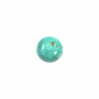 Cabochons de turquoise naturelle ronds diamètre 8 mm 4 pcs / pack