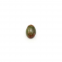 Unakite ovale Cabochons  5x7mm  Dicke 2.5mm  10 Stck / Packung